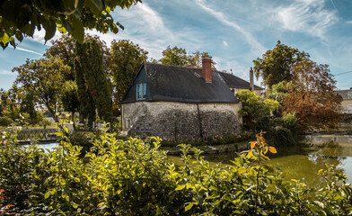 Old house in Onzain in France