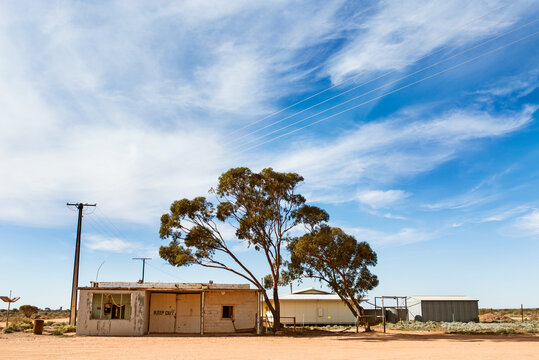 Old buildings in Kingoonya, outback South Australia