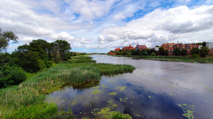 By the Nogat River in Malbork, Poland