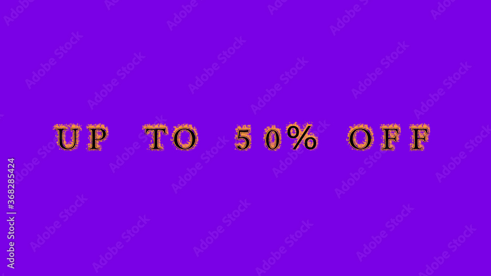 Fototapete up to 50% off fire text effect violet background. animated text effect with high visual impact. lett