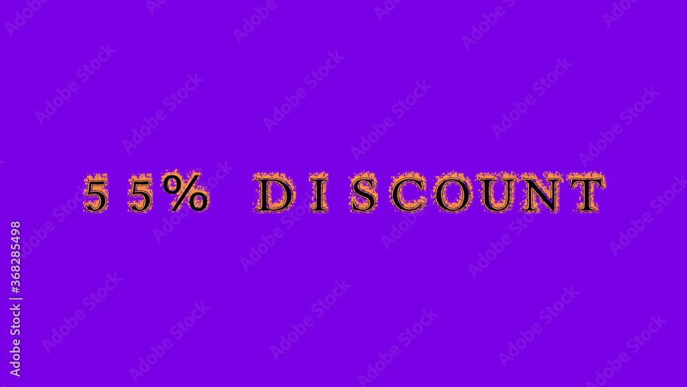 Fototapete 55% discount fire text effect violet background. animated text effect with high visual impact. letter and text effect. Alpha Matte. 