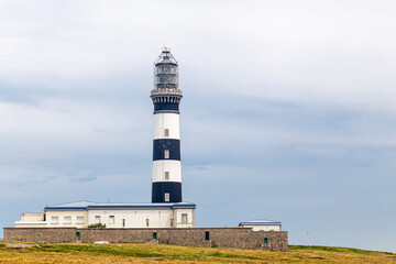 Creac'h lighthouse on the island of Ouessant, off the coast of Brittany