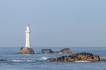 Trois-Pierres lighthouse, off the island of Molene