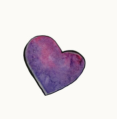 Lilac heart from the set.