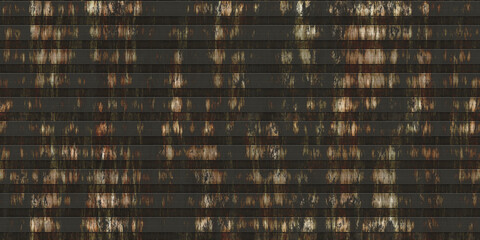 Hard rust white corrugated metal texture. Crimp fence background. Ribbed metallic surface. Wavy...