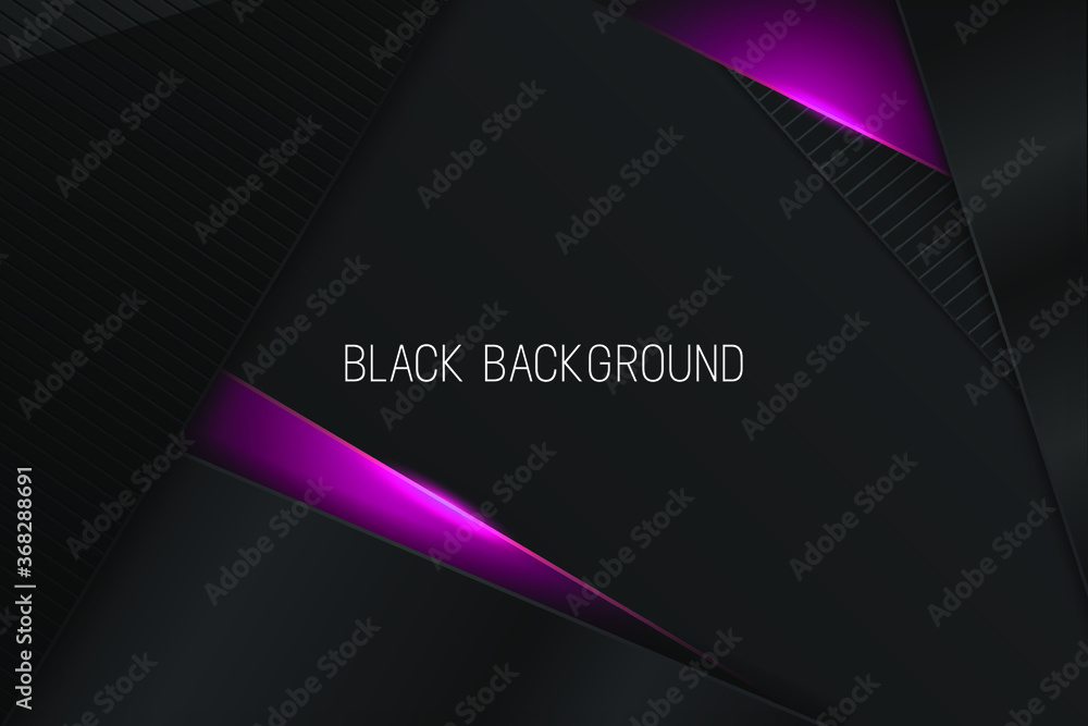 Poster technology background with metallic banner. dark abstract background. eps 10 vector illustration.