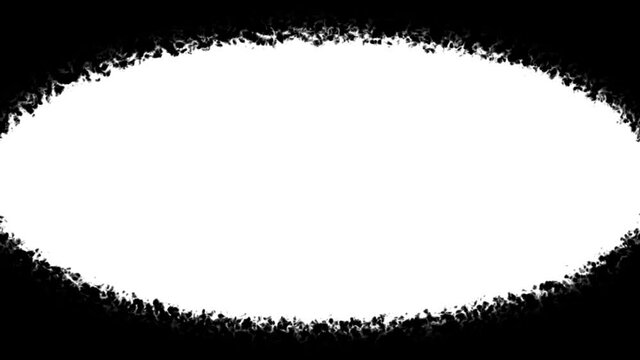 Forming a white oval on a black background HD 1920x1080