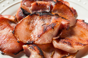 Homemade Cooked Canadian Bacon