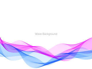 Stylish blue wave design background