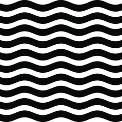 vector seamless pattern with waves