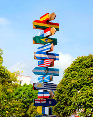 Banderas del mundo en Colombia