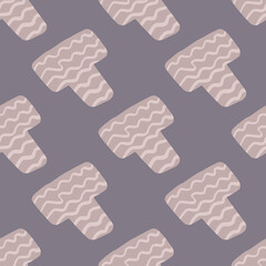 seamless pattern with T symbol. Decorative backdrop for fabric design