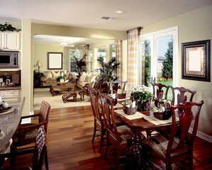 House Living room Dinning room Interior Design. 