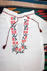 Ukrainian national clothes, shirt, towel