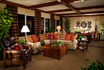 House Living room Dinning room Interior Design. 