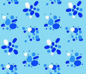 Seamless background image with bright and colored elements. Summer theme pattern. Beautiful background.