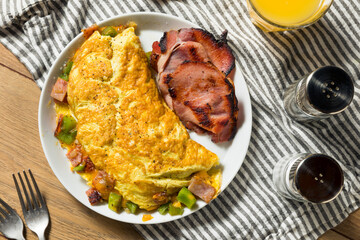 Homemade Ham and Pepper Denver Omelette