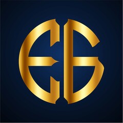 initials golden circle EG