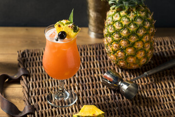 Homemade Refreshing Singapore Sling Cocktail