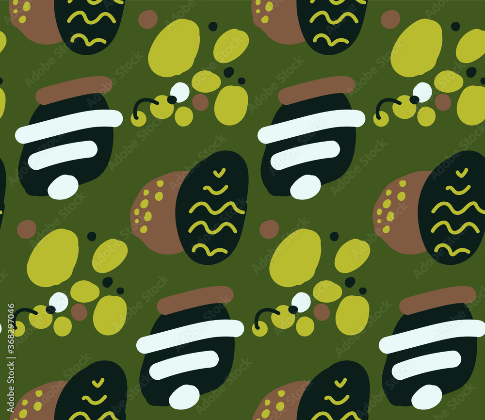 Poster image without seams. beautiful pattern on a summer theme. background image.