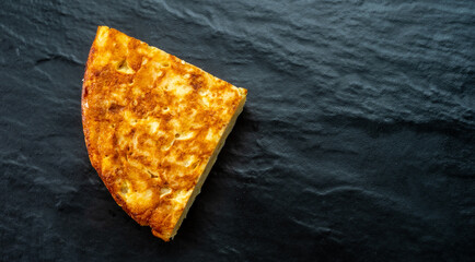 Potato omelette plate