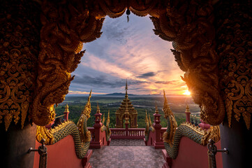 Wat Phra That Doi Shan Religious tourist spots, Lampang Province, Thailand