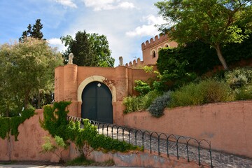 Fototapeta na wymiar Detalles del castillo de Láchar en Granada, España