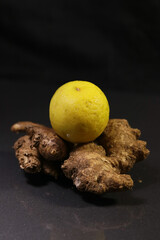 Close Up Shot of Lemon and Ginger