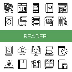 reader icon set