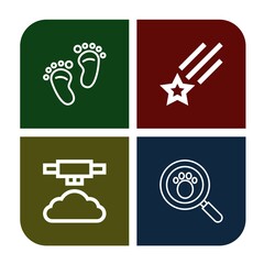 trail icon set