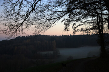 Sonnenuntergang im Odenwald