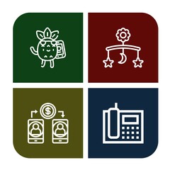 receiver simple icons set