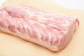 pork carbonate on parchment