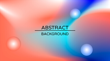 Abstract holographic gradient poster with pearlescent spheres. Design template for award, brochure, certificate, flyer, cover, banner, wallpaper, presentation. Trendy liquid vector background.