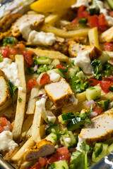 Homemade Chicken Shawarma French Fries