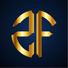 initials golden circle ZF