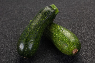 Raw ripe zucchini