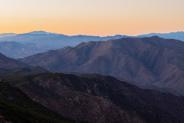 Obraz na płótnie Canvas Sunset Mountain Ridge