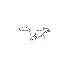 Fox vector illustration icon