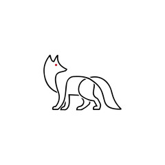 Fox vector illustration icon