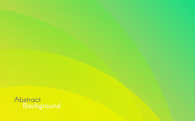 Green abstract background. Neutral gradient template. Ecology design for poster, banner, brochure or web. Fresh bright concept. Soft nature backdrop. Vector illustration