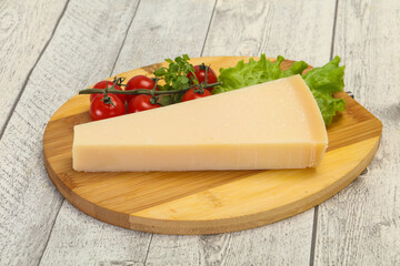 Italian traditional parmesan cheese triangle