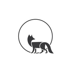 Fox vector illustration icon