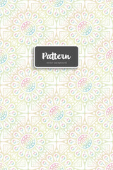 Ornate floral seamless texture, endless pattern