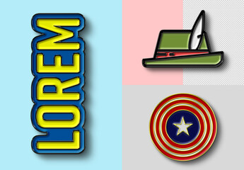 Soft Enamel Pin Mockup