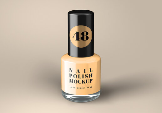 Nail Polish Bottle Mockup