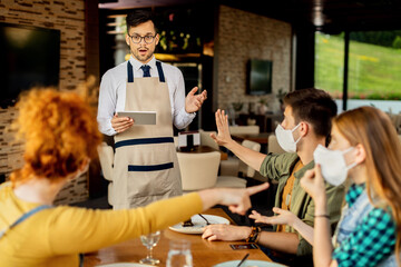 I'm sorry, I forgot to put my mask on!