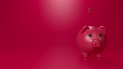 Empty podium or pedestal display on white background with stand concept. Blank product shelf standing backdrop. 3D rendering