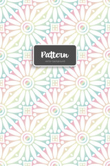 Ornate floral seamless texture, endless pattern