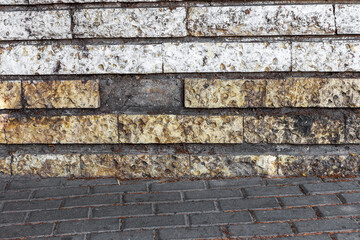 Wall built of natural stone. Can be used as background. Great background or texture.